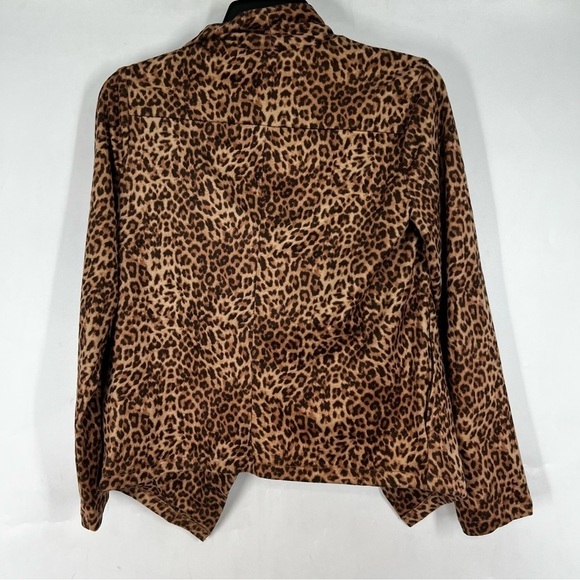 BB Dakota Aleah Leopard Print Faux Suede Jacket XS - Picture 4 of 5